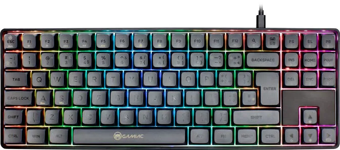 Teclado Mecânico GAMIAC TKL RGB90G Kailh Blue Preto/Cinzento (PT)