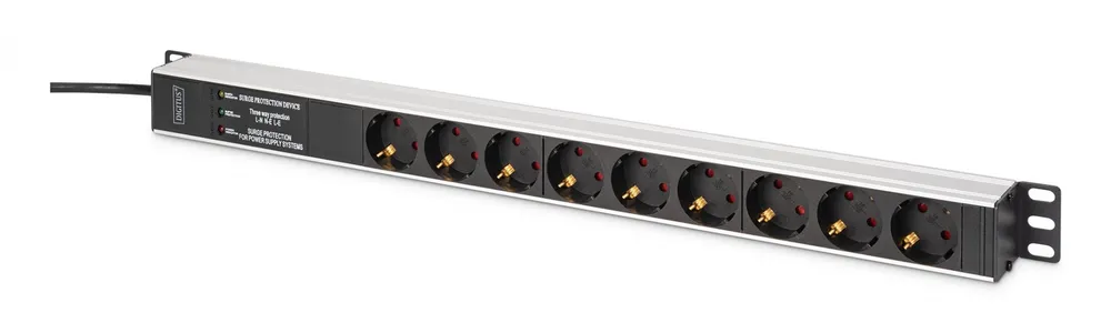 Barra de alimentação PDU Rack (620mm) com proteção contra DN-95438