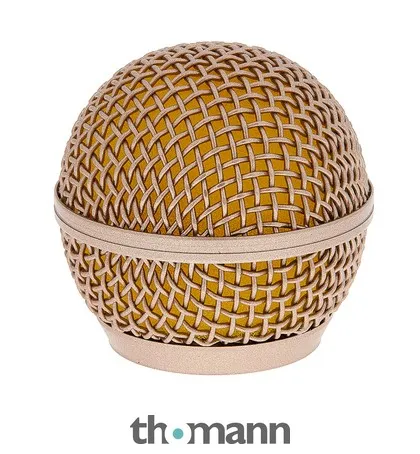 the t.bone SM58 Replacement Screen Gold