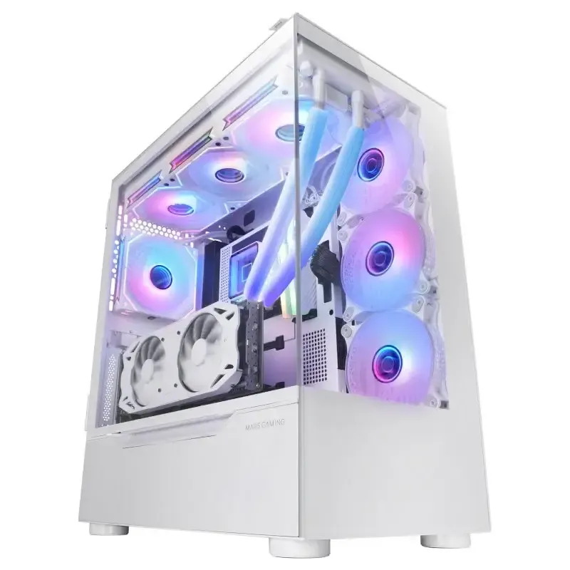 Caixa Extended-ATX Mars Gaming MC-ULT Tempered Glass Branca