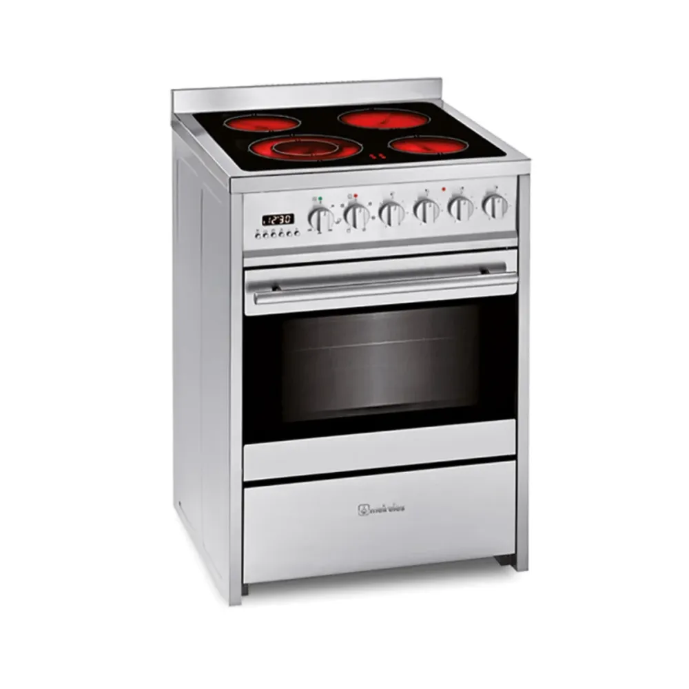 Fogão Elétrico Meireles E611X 55L 4 Zonas Cinzento