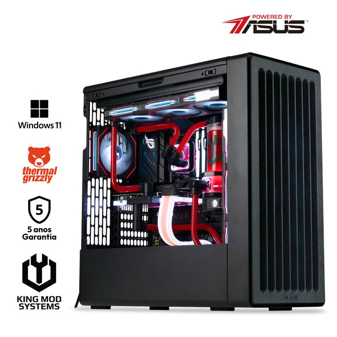 Computador King Mod Liquid-PC Ryzen 7 9850X3D 64GB DDR5 2TB RTX 5080 WiFi W11