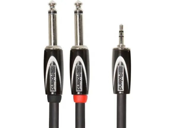 Roland RCC-15-3528 Cabo Audio Jack Duplo reto mono / Mini-Jack stereo 4.5m Garantia Vitalícia