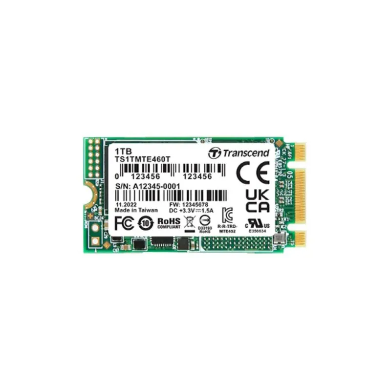 Disco Rígido Transcend MTE460T-I 512GB M.2 NVMe 1700MB/s Encriptação 3D NAND