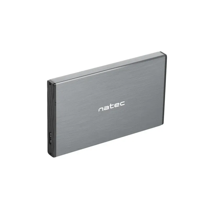 Case para HDD/SSD 2.5" NATEC Rhino GO SATA III 6 Gbit/s USB MicroUSB Cinza