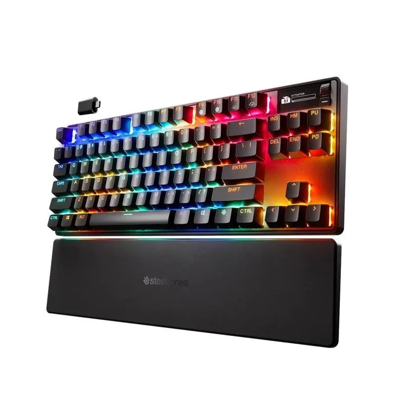 Teclado SteelSeries Apex Pro Gen 3 TKL mecânico Layout FR magnético sem fios