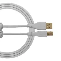 Cabo USB UDG U95003 branco 3mt 2.0 A-B ficha recta