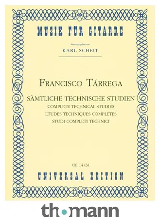 Universal Edition Tárrega Technische Studien