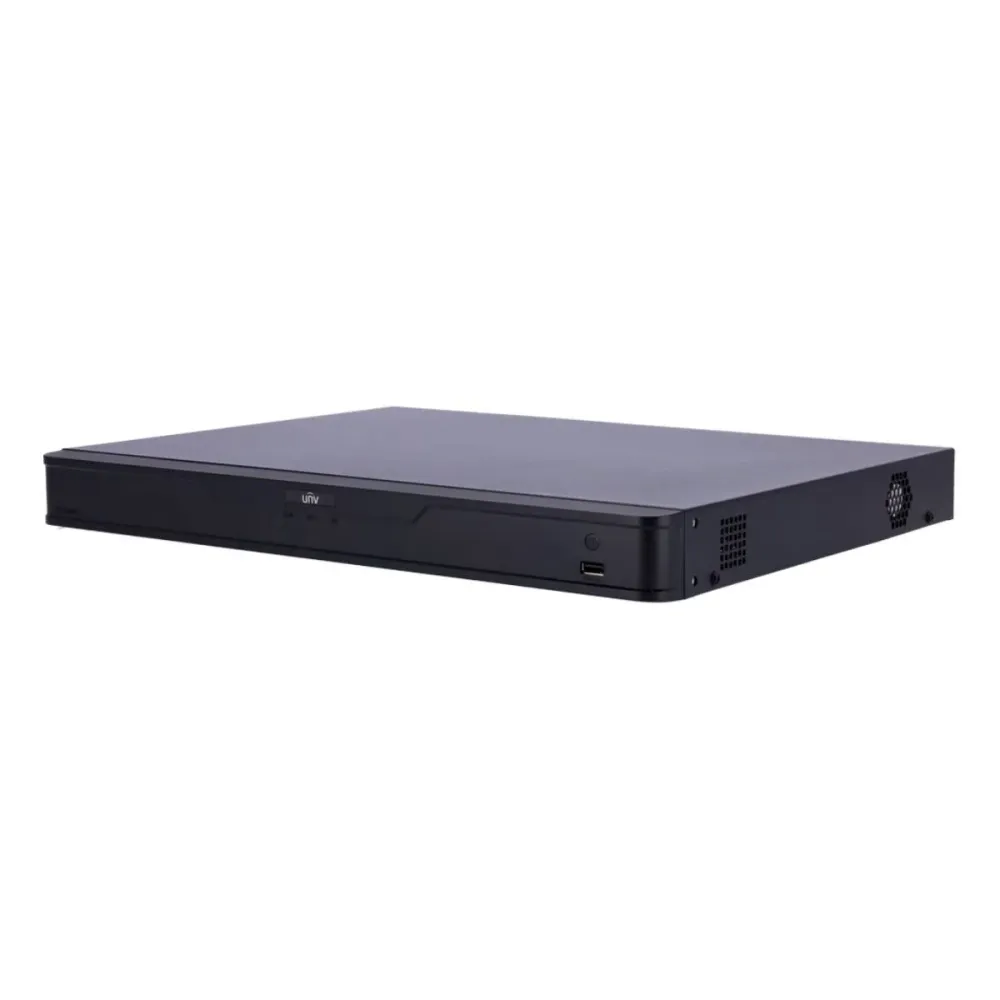 Gravador NVR Uniview Easy 16 Canais IP 4K AcuSearch Preto - NVR304-16B-IQ