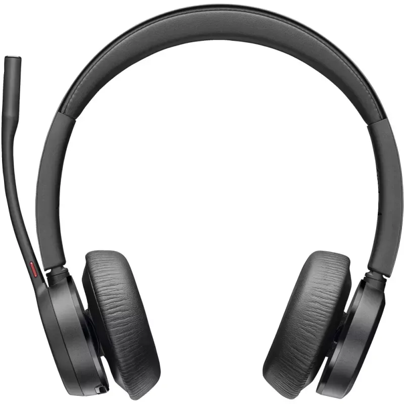Poly Voyager 4320-M - Voyager 4300 UC series - auscultadores - no ouvido - bluetooth - sem fios, com cabo - USB-C - preto - Certificado para Microsoft Teams, Certificação Zoom - Replaces Poly SKU 218479-02