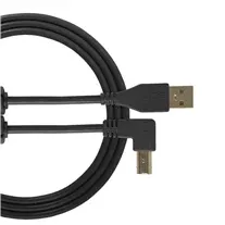 Cabo USB UDG U95004 2.0 A-B Preto 1mt Ficha Ângulo