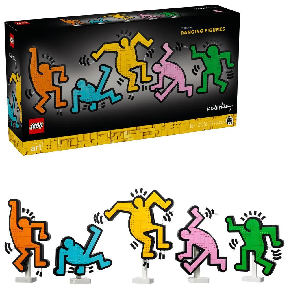 LEGO Art: Keith Haring – Figuras a Dançar | Idades 18+ | 1773 Peças | Item 31216