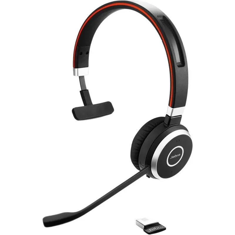 Jabra Evolve 65 Headset USB/Bluetooth Preto