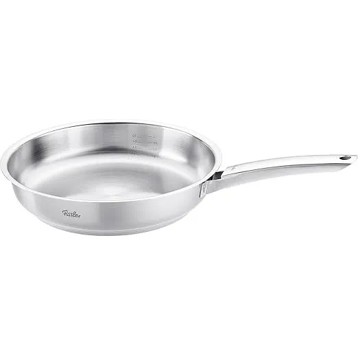 Frigideira De Aço Inoxidável Fissler Pure Profi De 24 Cm
