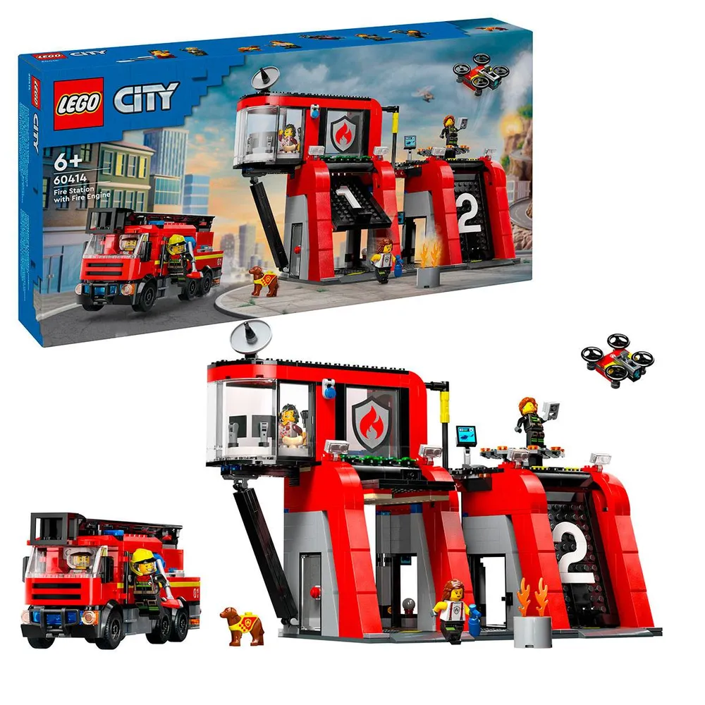LEGO City Quartel dos Bombeiros com Camião dos Bombeiros - 60414