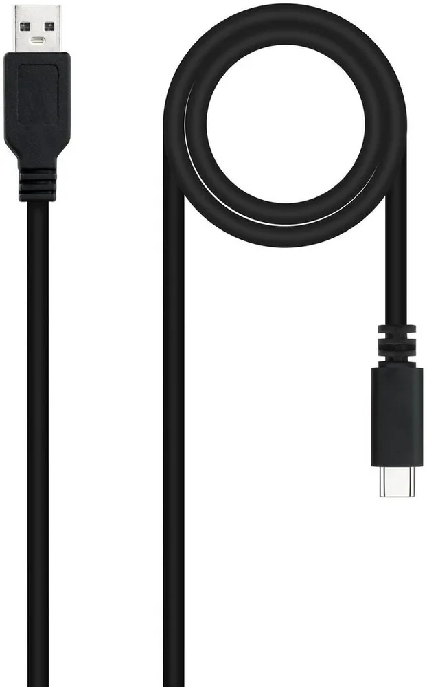 Cabo USB 2.0 3A Nanocable USB-C/M > USB-A/M 1.5 M Preto