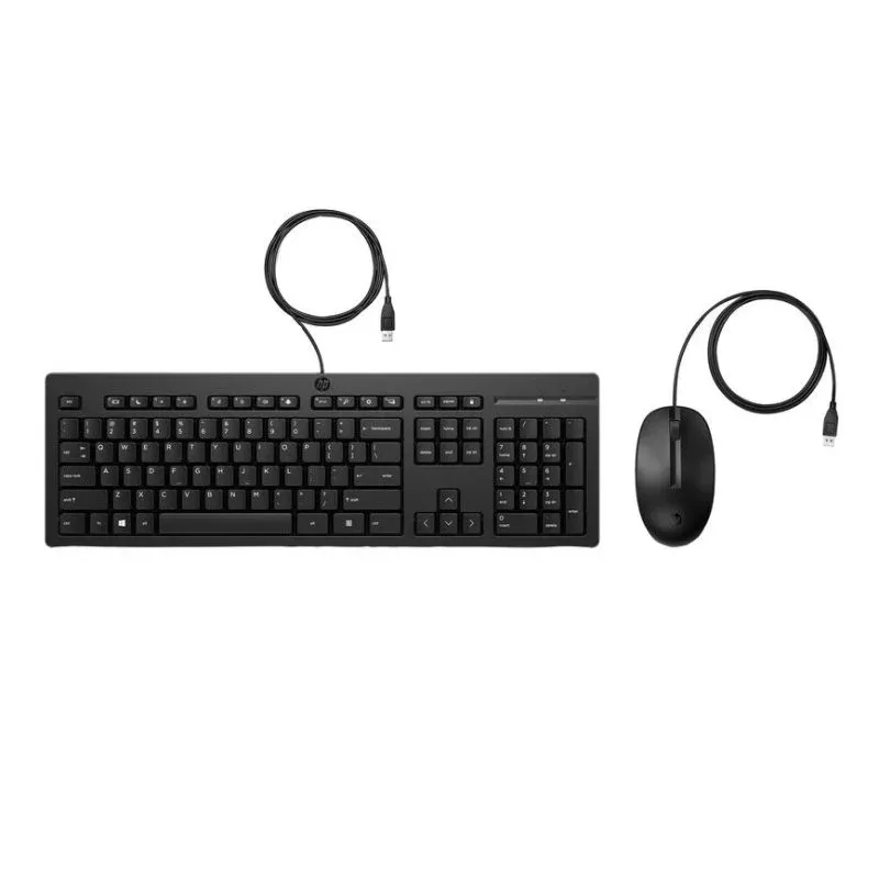 Teclado HP 225 Membrana Layout PT com Rato Incluído USB Preto