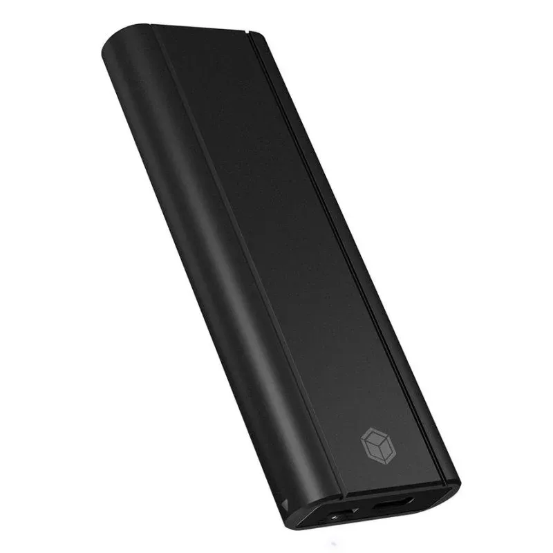 Caixa SSD ICY BOX IB-1807MT-C31 M.2 NVMe Alumínio Preto USB-C Plug and Play