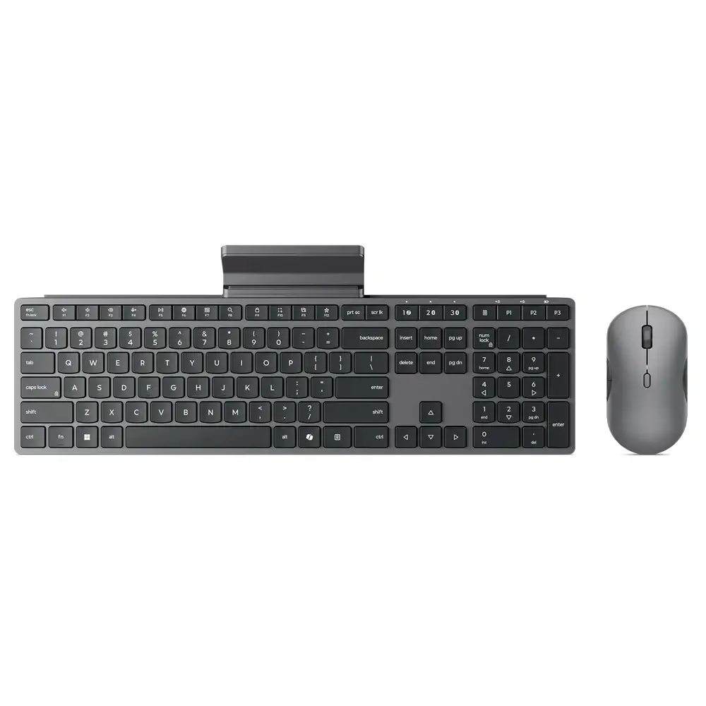Teclado + Rato Lenovo 700 Modern Multi-Device Combo Wireless RF / Bluetooth PT Luna Grey