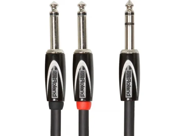 Roland RCC-5-TR28 Cabo Audio Jack reto Duplo mono / Jack stereo 1.5m Garantia Vitalícia