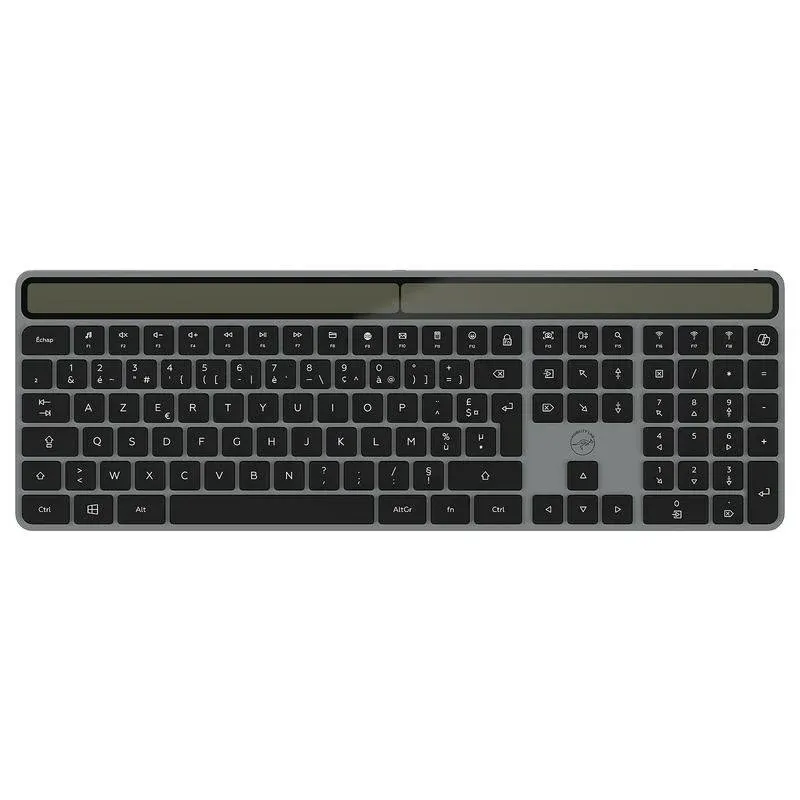 Teclado Mobility Lab ML315317 wireless solar Bluetooth AZERTY chassis alumínio