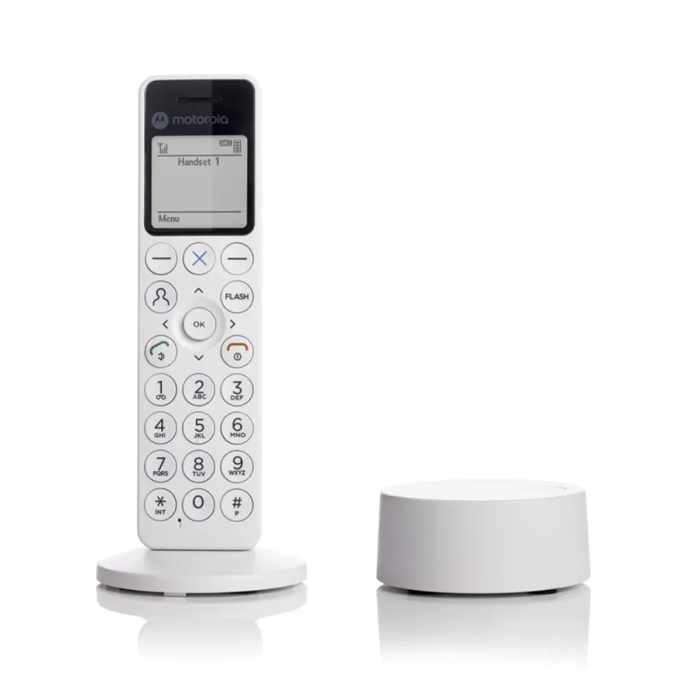 Telefone Fixo Sem Fios Motorola DOT411 Branco