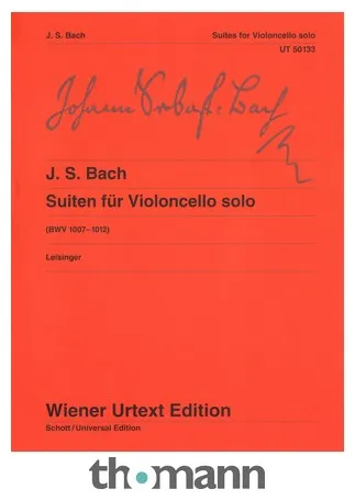 Wiener Urtext Edition Bach Suiten for Violoncello