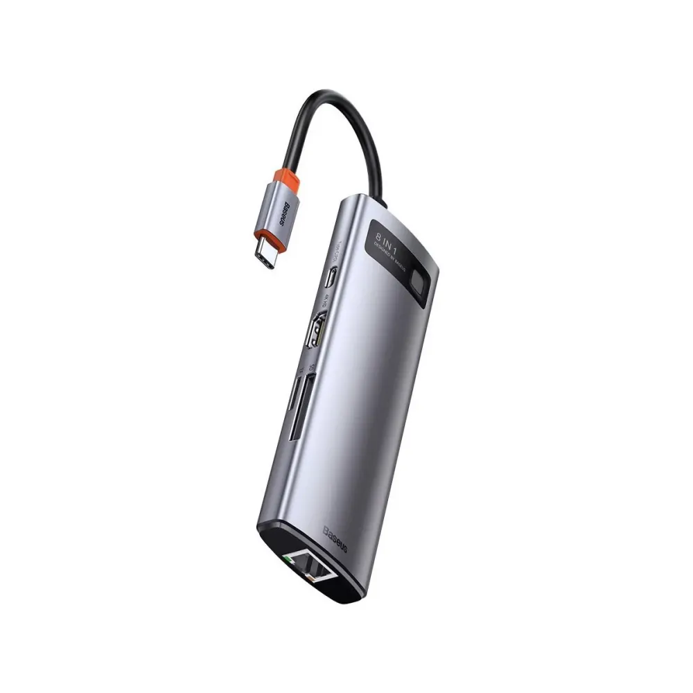 HUB USB-C Baseus Metal Gleam 8in1