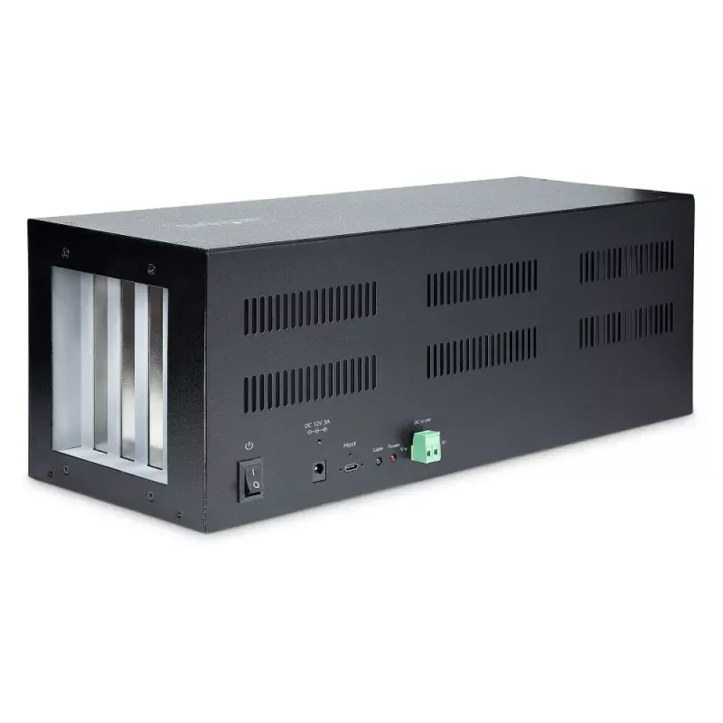 StarTech.com 4-Slot PCIe Expansion Chassis with PCIe x2 Host Card, PCIe 2.0 - 10Gbps, External PCIe Slots for Desktops/Servers, PCI Express Expansion Box/Adapter, 4 PCIe x1 Slots - Extensor de barramento do sistema