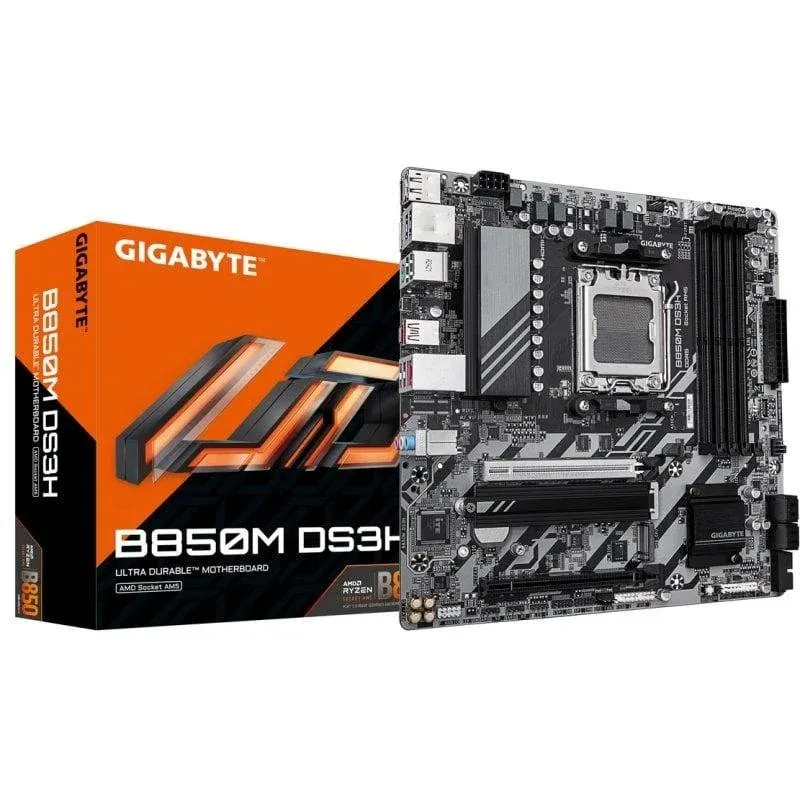 Motherboard Gigabyte B850M DS3H B850 Socket AM5 DDR5 Micro ATX 2.5GbE PCIe 5.0 M.2
