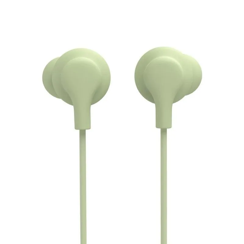 Auriculares Hama Curly com fio USB-C para chamadas e música, verde claro