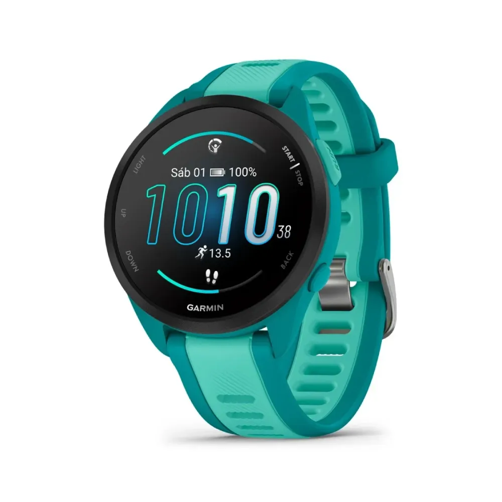 Smartwatch Garmin Forerunner 165 Music 43mm Wi-FI + GPS Turquesa
