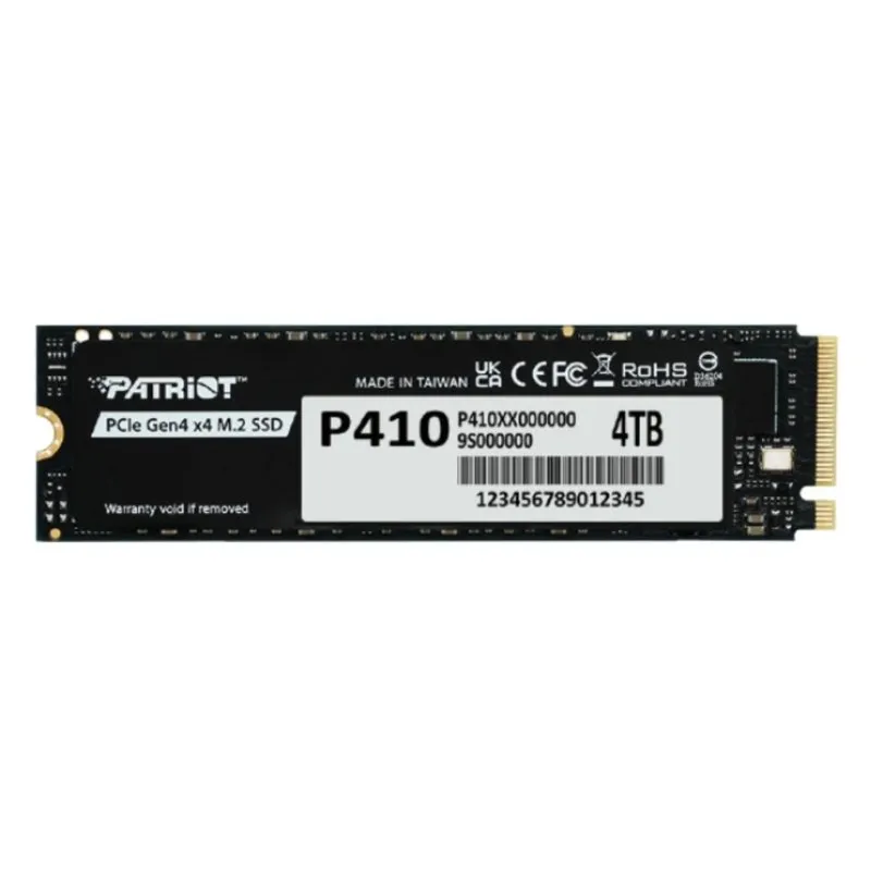 Disco Rígido Disco Duro Patriot P410 4TB M.2 SSD NVMe PCIe 4.0 5000MB/s