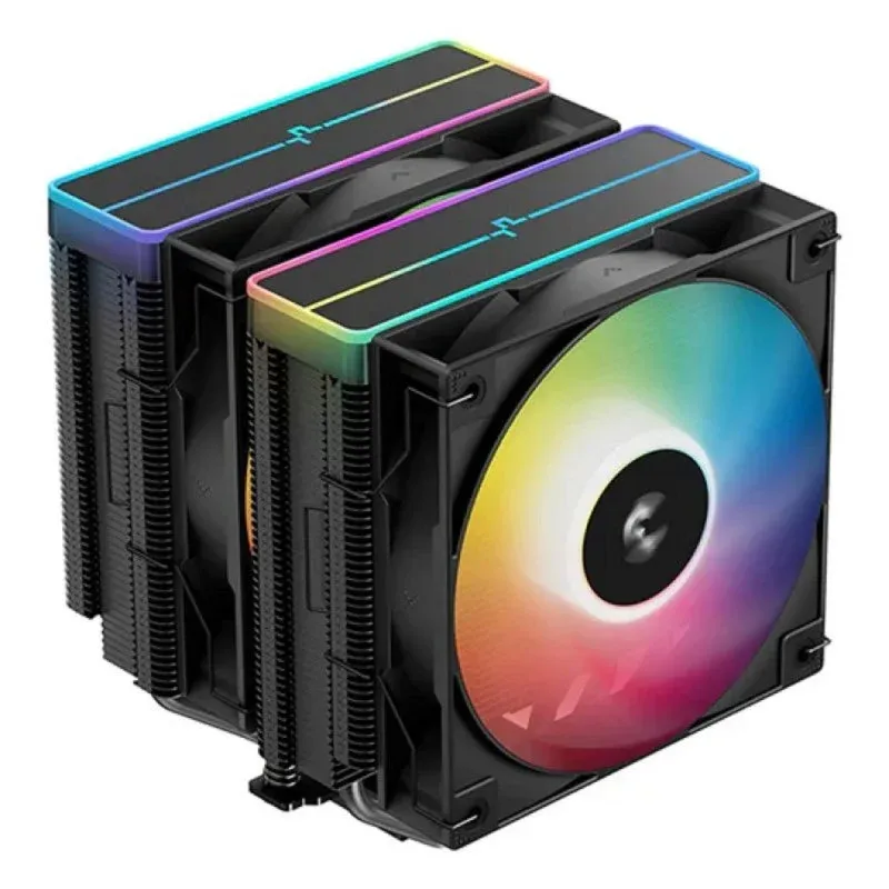 Cooler CPU DeepCool AG620 BK ARGB V2 Cooler de CPU com 2x Ventoinhas ARGB 120mm e 6 Heatpipes
