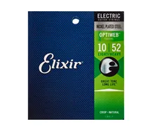 Jogo cordas guitarra elétrica Elixir Optiweb 19077 Light/Heavy 010-052