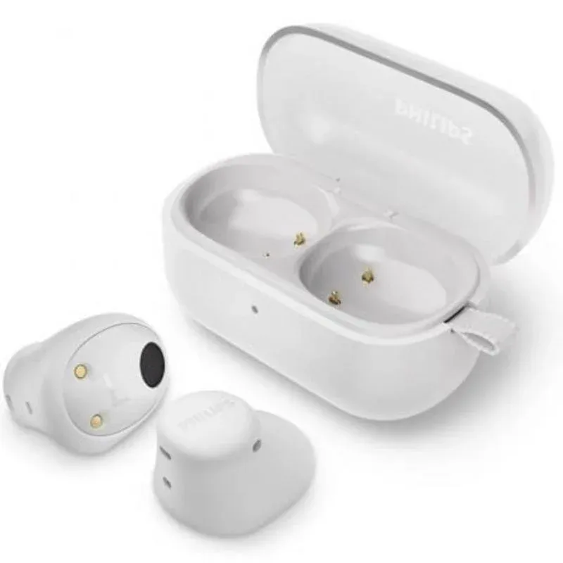 Auriculares Philips TAT2149 True Wireless Bluetooth Multiponto Graves Dinâmicos Branco
