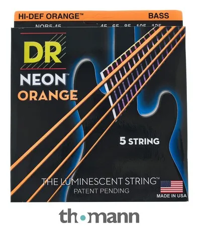 DR Strings Neon Orange NOB5-45