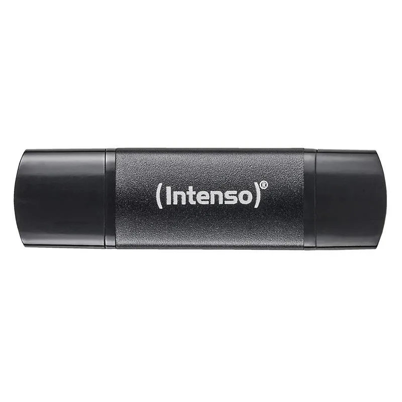 Pen USB Intenso 3544490 64GB USB-A USB-C 70MB/s Alumínio Preto