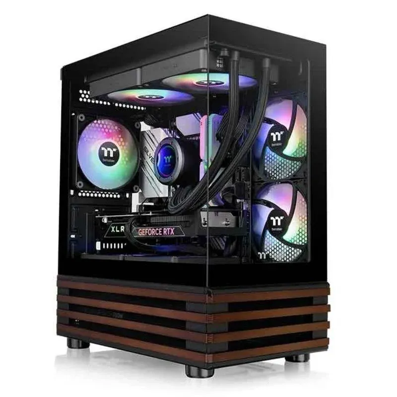 Caixa de Computador Torre Thermaltake View 170 WS ARGB Micro ATX Vidro Temperado ARGB Preto