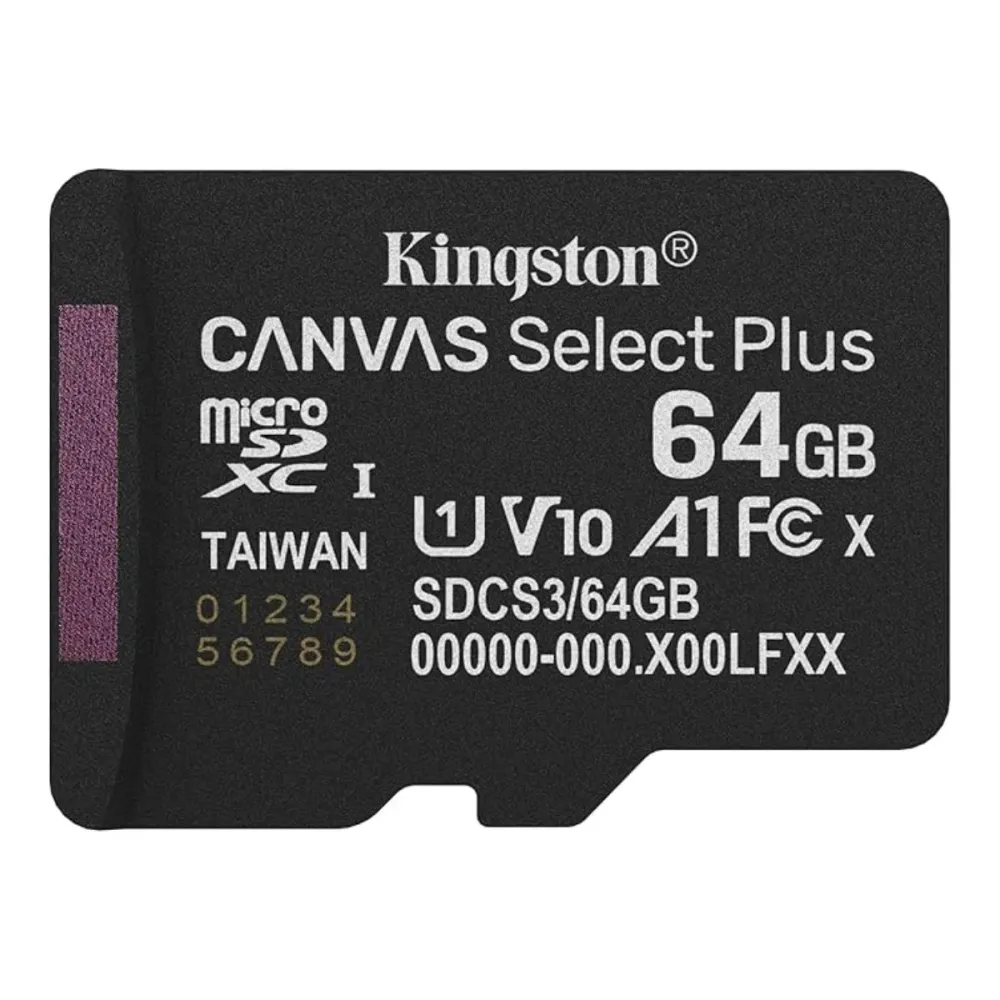 Cartão de Memória Kingston Canvas Select Plus 64GB microSDXC