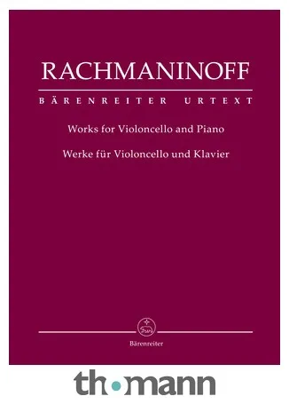 Bärenreiter Rachmaninow Werke für Cello