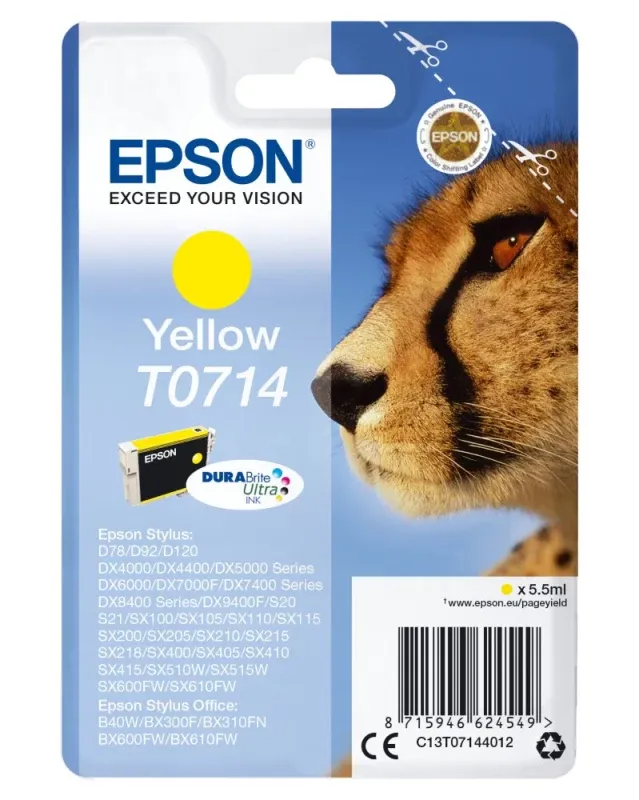 Tinteiro Epson T0714 Amarelo