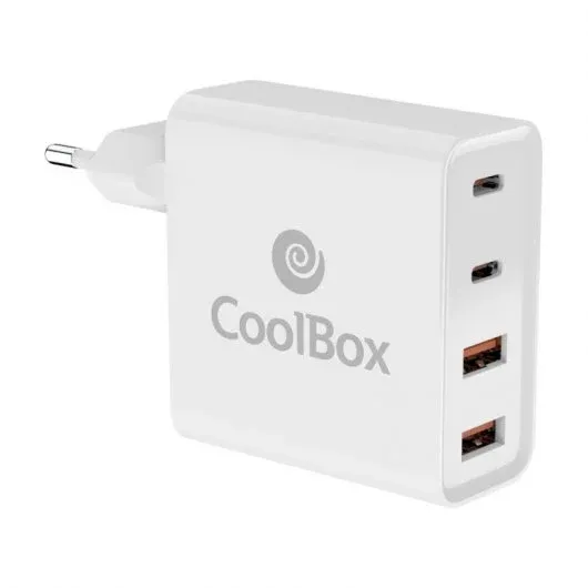 CoolBox COO-CUAC-100P Carregador Universal de Parede USB-C QC 3.0 100W Branco