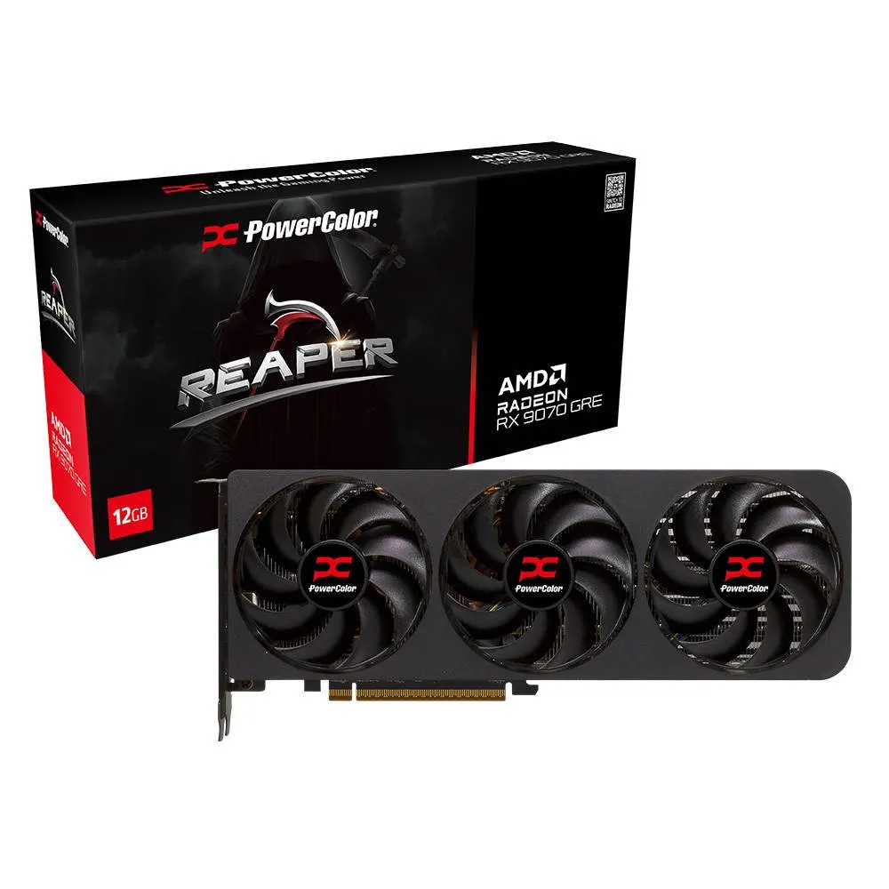 Placa Gráfica Powercolor AMD Radeon RX 9070 GRE RDNA 4 Reaper 12GB GDDR6