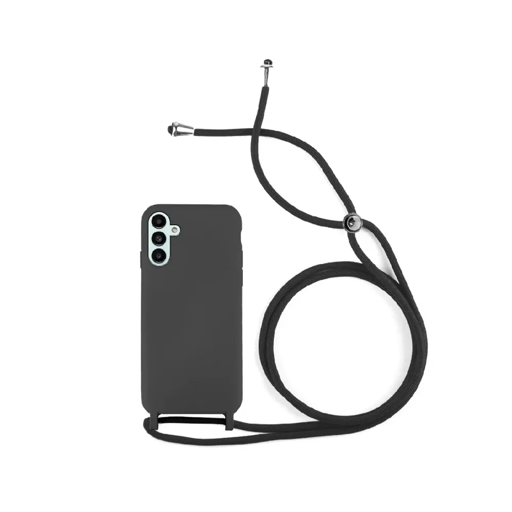 Capa Silicone c/Corda Samsung Galaxy A15 Preta