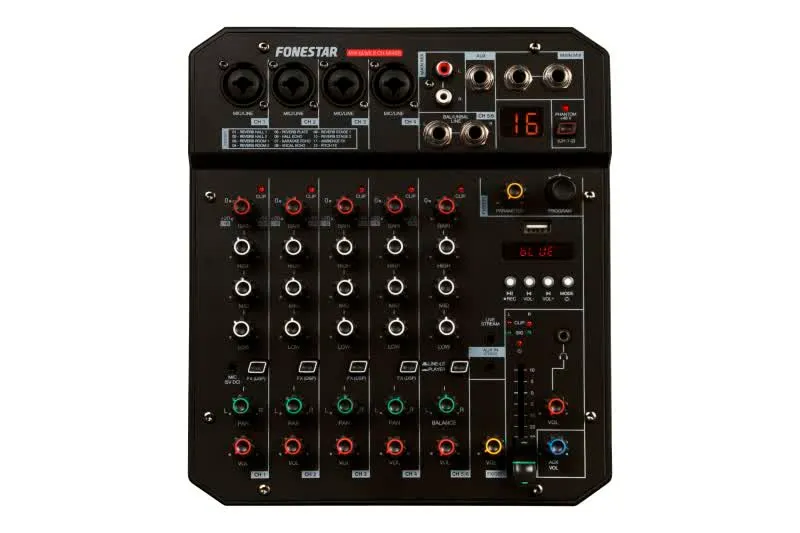 Mesa De Mistura De Estúdio 6 Canais Live Streaming - MIX-6LIVE