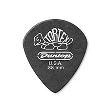 Palhetas Jim Dunlop 482R Pitch Black Jazz III 0.88mm 6 UN