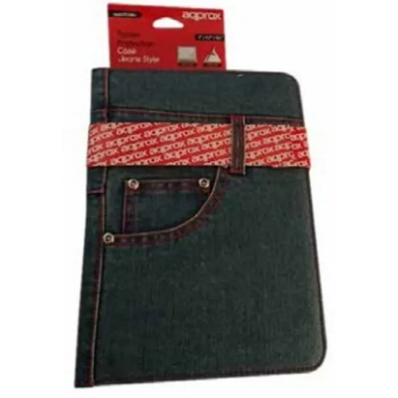Capa para tablet Approx Denim 10.1" Azul/Vermelha com suporte inclinável