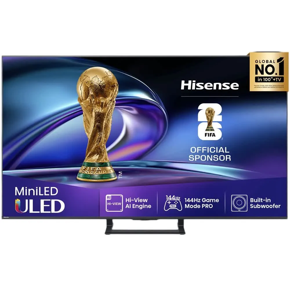 Smart TV Mini LED 65 65E8Q 4K Ultra HD Wi-Fi (Preto/Cinzento) - HISENSE