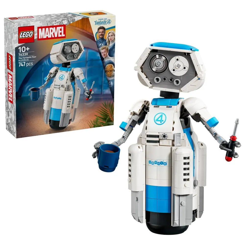 LEGO Marvel: O Quarteto Fantástico – H.E.R.B.I.E. | Idades 10+ | 747 Peças | Item 76339